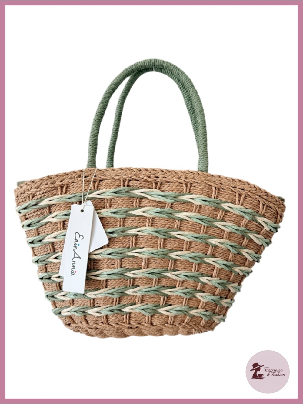 NWT Straw Beach Tote Bag